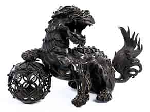 Detailabbildung:   Fo-Hund in Bronze
