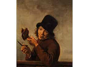 Detailabbildung:   Niederländischer Maler des 17. Jahrhunderts in Art von Teniers