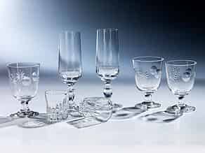 Detail images:   Konvolut von sieben Gläsern