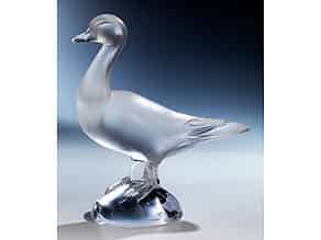 Detailabbildung:   Lalique Kristalltischfigur einer Ente