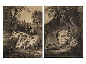 Detail images:   Paar Radierungen des 18. Jahrhunderts