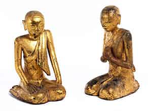 Detail images:   Paar kniende Buddhafiguren