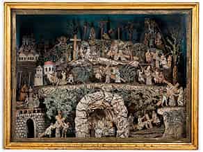 Detail images:   Großer Schaukasten mit der Darstellung des Leidensweges Christi bis zur Grablege
