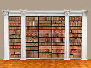 Detailabbildung:  † Eine große Bibliothek mit 1054 Büchern des 18. Jahrhunderts aus der Zeit von König Louis XIV, Louis XV und Louis XVI