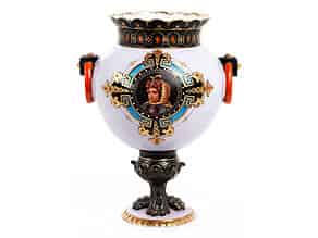 Detailabbildung:  Vase von Ginori für den russischen Markt 