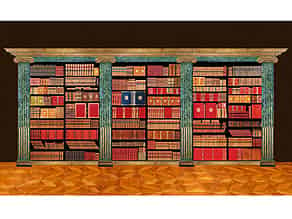 Detailabbildung:  † Eine Bibliothek des 18. und 19. Jahrhunderts