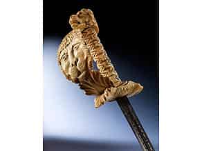 Detail images:   Zierschwert mit Griff und Bügel in Elfenbein