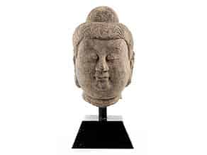 Detail images:  Kopf eines Buddhas