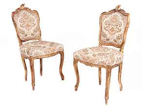 Detailabbildung:   Paar Stühle im Rokoko-Stil
