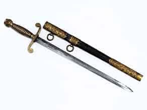 Detail images:  † Gold weapon St. George Naval Dirk