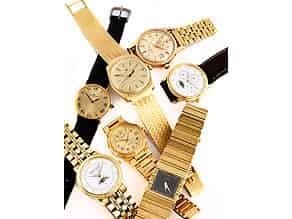 Detail images:   Konvolut von sieben Armbanduhren