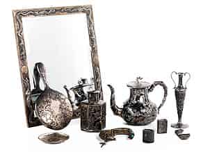Detail images:   Konvolut von diversen Silberobjekten und Gefäßen