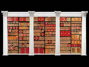 Detail images:  Une grande bibliothèque francaise avec 904 livres du 18ème siècle