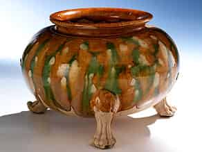 Detail images:   Keramik-Gefäß mit Sancai-Glasur