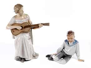 Detailabbildung:   Zwei Porzellanfiguren der Manufaktur Bing & Gröndahl