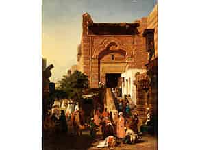 Detailabbildung:  Edmond Petiteau, französischer Maler, der zwischen 1844 und 1848 im Pariser Salon ausgestellt hat und für seine orientalistischen Themen bekannt wurde.