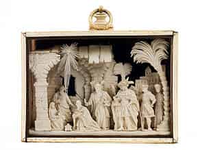 Detailabbildung:   Diorama mit Anbetung der Heiligen Drei Könige