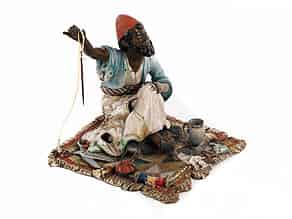 Detail images:  Bronzefigur eines arabischen Schneiders