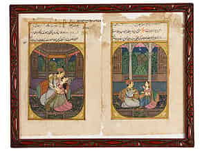 Detail images:  Paar indische Miniaturen