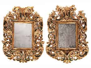 Detailabbildung:   Paar bedeutende Spiegel aus einem Palazzo