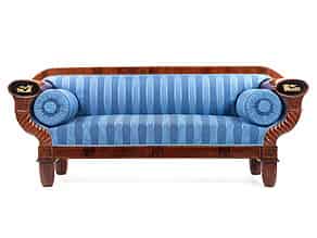 Detailabbildung:   Außergewöhnliches Biedermeier-Sofa