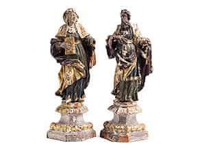 Detailabbildung:   Paar Heiligenfiguren