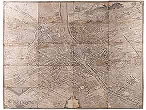 Detailabbildung:   Große Stadtplankarte von Paris