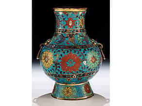 Detail images:   Cloisonné Hu-Vase 