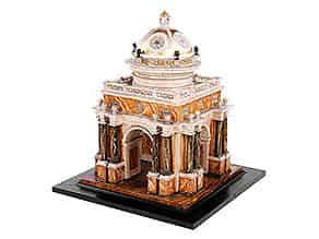 Detail images:  Modell eines Tempiettos mit Kuppeldach