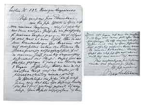 Detail images:  Brief aus der Wohnung der Tochter vom Januar 1919