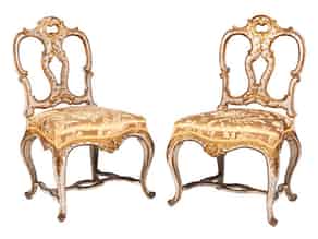 Detailabbildung:   Paar Rokoko-Stühle
