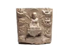 Detail images:  Seltene buddhistische Stele