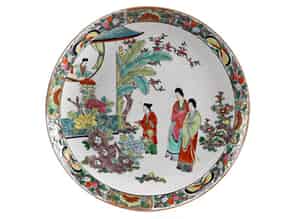 Detail images:   Porzellanplatte mit figürlichem Dekor