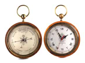 Detailabbildung:   Uhr und Barometer