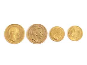 Detailabbildung:   Vier Goldmünzen