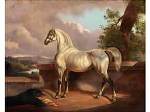 Detailabbildung:   Pferdemaler/ Monogrammist des 19. Jahrhunderts