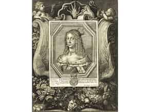 Detailabbildung:   Sophie Amalie Königin von Dänemark und Norwegen, 1628 - 1685, geborene Prinzessin zu Braunschweig-Lüneburg