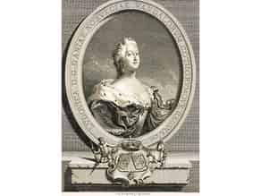 Detailabbildung:   Ludovika (Louise) Königin von Dänemark und Norwegen, 1724 - 1751, geborene Prinzessin von Großbritannien
