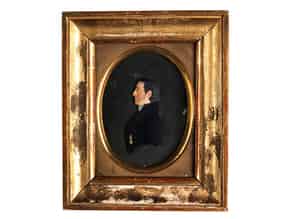 Detail images:   Miniaturreliefportrait von Johann Baptist Pendel, 1791 – 1859