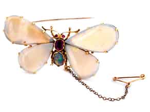 Detailabbildung:   Opal-Schmetterlingsbrosche