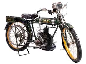 Detailabbildung:   Seltenes Oldtimer-Motorrad „SIRIUS 1920“ der Triumphwerke Nürnberg