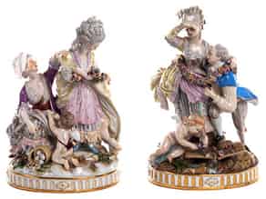 Detail images:   Paar Porzellanfigurengruppen
