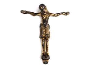 Detailabbildung:  Corpus Christi in Bronze und Vergoldung