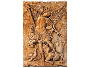 Detail images:  Flachrelief mit dem Erzengel Michael, der den Teufel besiegt