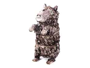 Detail images:  Gröninger Schreibzeug in Form eines stehenden Bären