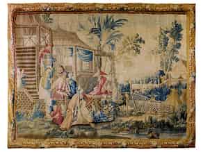 Detail images:   Großer Aubusson-Wandbildteppich mit Chinoiserie Motiv 