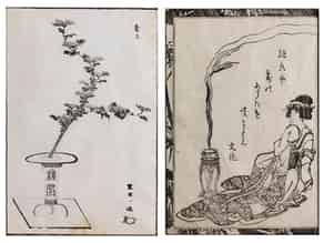 Detailabbildung:  Zwei japanische Buchholzschnitte