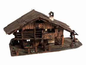 Detailabbildung:   Modell eines allgäuer Bauernhauses