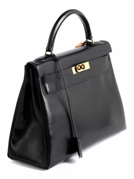 Detailabbildung: Hermès Kelly Bag 32 cm „Black Box“