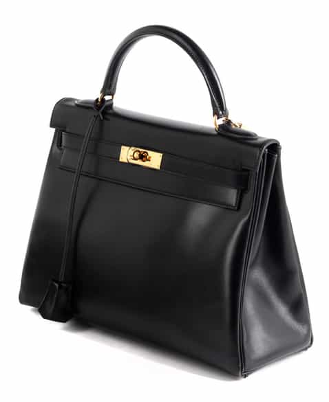 Detailabbildung: Hermès Kelly Bag 32 cm „Black Box“
